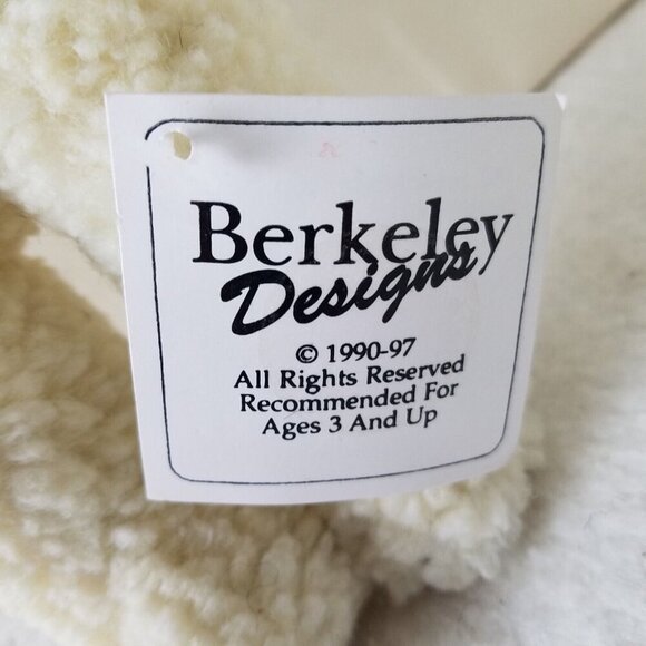 Berkeley Designs white plush Bear 5-Jointed with Boo blue Sweater‎ NWT 10" - Picture 9 of 13